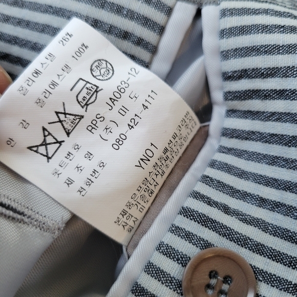 Paco Robanne Seersucker Striped Men's Blazer Grey Size 40S? see measurements - Picture 5 of 13